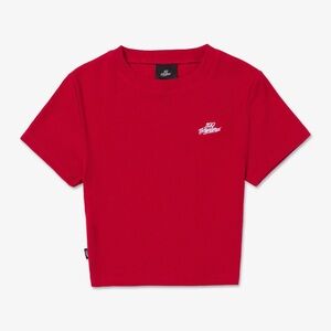 100Thieves FOUNDATIONS FW'24 WOMEN'S CROPPED T-SHIRT - RED Small